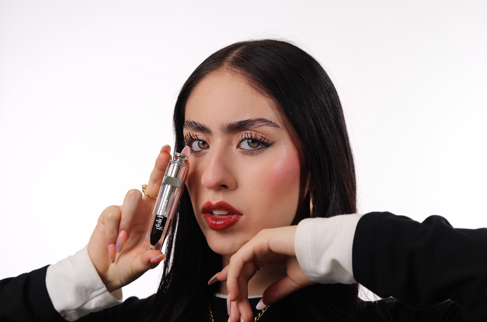 Woman with a Lip gloss